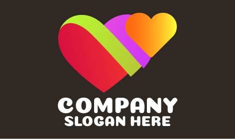 Pretty Cradling Heart Logo