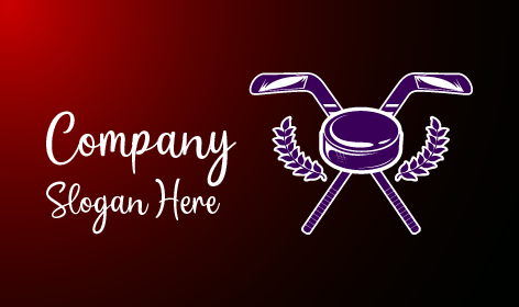 Splendido Logo Da Hockey A Forma Di Corona