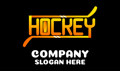 Logo Del Marchio Denominativo Luminoso Dell'hockey