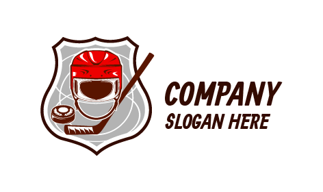 Logo Per L'evento Di Hockey Su Ghiaccio