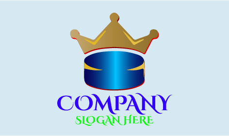 Logo Del Disco Da Hockey Incoronato