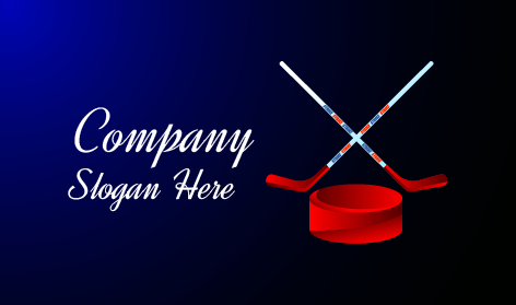 Affascinante Logo Rosso Da Hockey