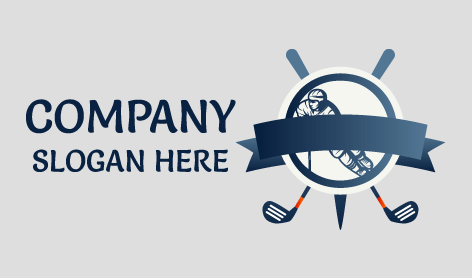 Hockey Game Athlete Logo