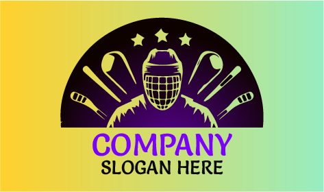 Logo des maskierten Eishockeyspielers