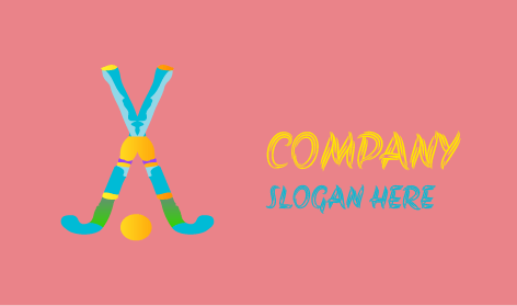 Logo hockey palla gialla