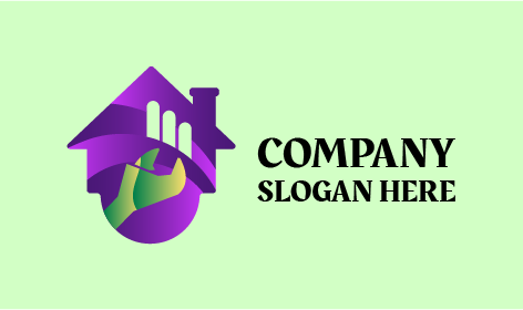 Logo Di Miglioramento Della Casa Chiave Inglese Verde