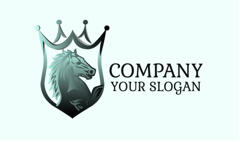 Taçlı Rozet At Logosu