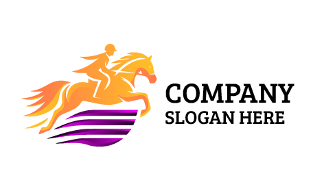 Heyecanlı at Binicisi Logosu