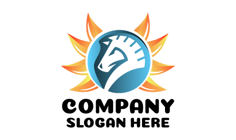 Parlak Yapraklı at Logosu