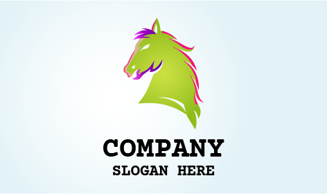 Limon Yeşili Aygır At Logosu