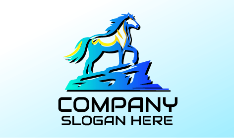 Görkemli at Hayvan Logosu