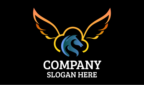 Minimalist Mavi at Logosu