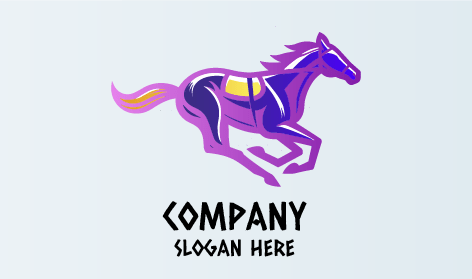 Mor Yarış Atı Logosu