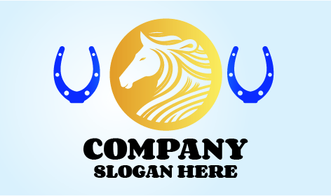 şık çift At Nalı Logosu