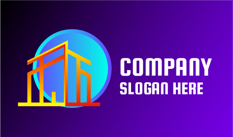 Glossy Hotel Construction Logo