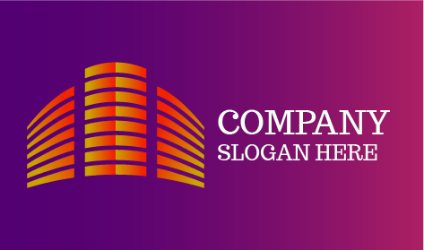 Gradient Flat Hotel Logo