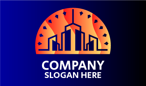 Luxurious Hotel Building Logo