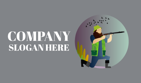 Logo Di Caccia Agli Uccelli Neri