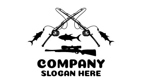 Black Theme Hunting Logo