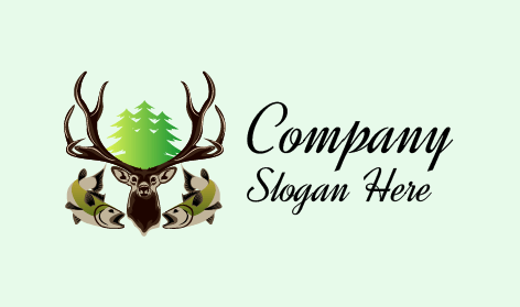 Brown Buck Hunting Logo