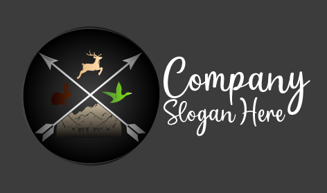 Gekreuzte Pfeile Jagdlogo