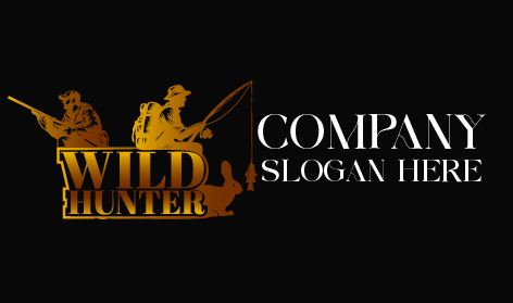 Golden Fish Hunting Logo