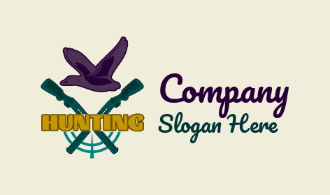 Purple Sparrow Hunting Logo