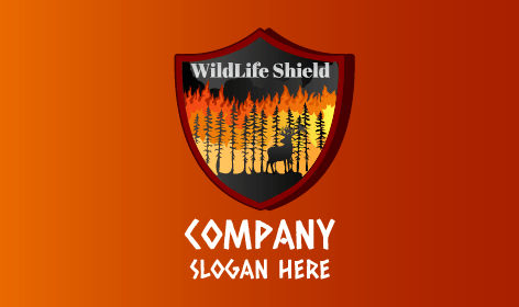 Logotipo De Caza De Red Shield