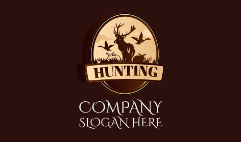 Rugged Deer Hunting Logo