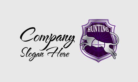 Silver Lion Hunting Logo