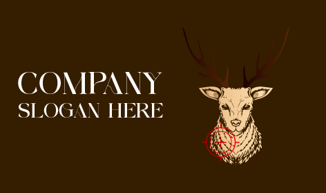Logo De Chasse Au Cerf Ciblée