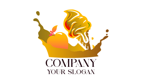 Logo Für Eis Mit Apfelgeschmack