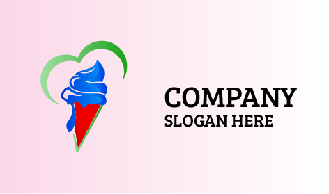 Mavi Eriyen Dondurma Logosu