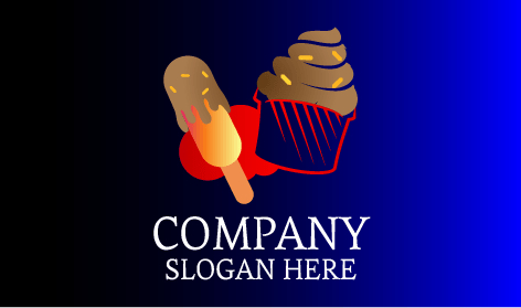 Chocolate Popsicle Ice Cream Logo