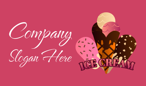 Dekoratif Ücretsiz Dondurma Logosu