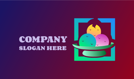 Lezzetli Dondurulmuş Dondurma Logosu