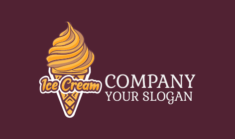 Kabarık Dokulu Dondurma Logosu