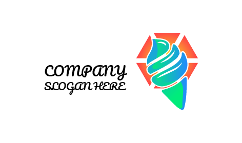 Logotipo De Sorvete Verde Menta