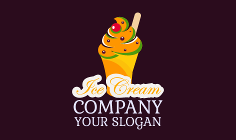 Logo Für Perfekt Geschlagenes Eis