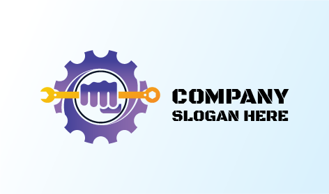 Logotipo Industrial De Pegada Firme