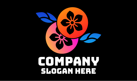 Black Jasmine Outline Logo