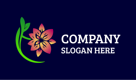 Logo Melati Ungu Yang Menawan