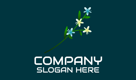 Graceful Minimalist Jasmine Logo