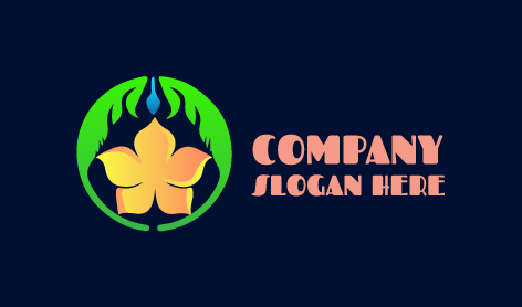 Gradient Orange Jasmine Logo