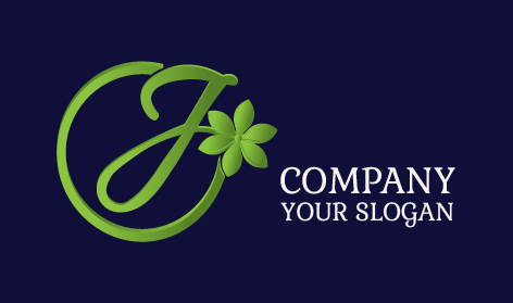 Green Alphabet Loop Jasmine Logo