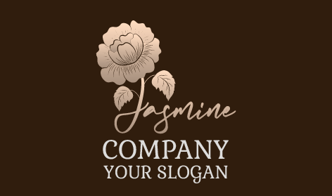 Shimmery Brown Jasmine Logo