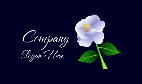 Vibrant White Jasmine Logo