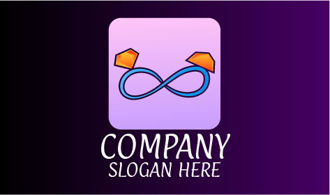 Logo Perhiasan Infinity Biru