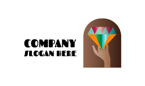 Logo De Bijoux En Diamant Coloré