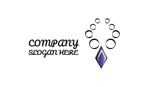 Logo De Bijoux Médaillon Créatif